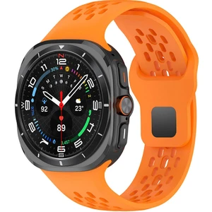 Samsung Galaxy Watch Ultra 47MM Uyumlu  KRD-119 Delikli Tasarım Silikon Kordon