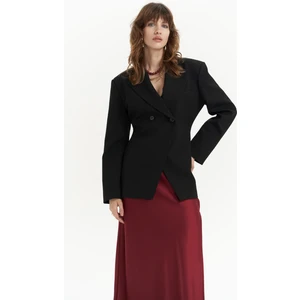 Allegany Siyah Bel Oturmalı Blazer