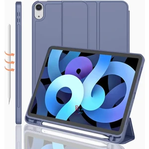 Redmud Teknoloji Ipad Air 4. 5. 6. Nesil 10.9 Inç Uyumlu Tablet Kılıfı Standlı Uyku Modlu Kalem Bölmeli Akıllı Kılıf