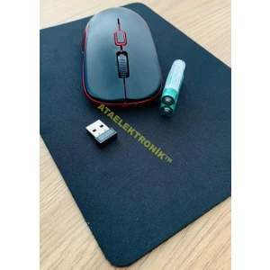 KABLOSUZ MOUSE + 1 ADET MOUSE PAD + 1 ÇİFT PİL ( MOUSE ve  MOUSE PAD Rengi Stok Durumuna Göre Değişiklik Gösterebilir )