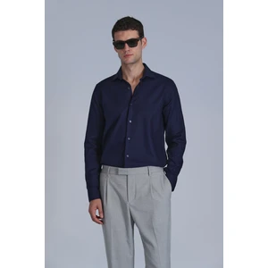Wonder Erkek Basic Gömlek Comfort Fit Lacivert