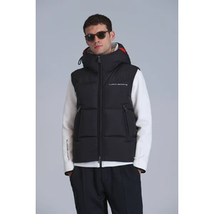 Emir Kaz Tüyü Erkek Yelek Siyah