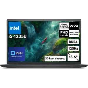 Inspiron 3520 I5-1235U 32 GB 1 Tbssd 15.6 Intel® UHD Graphics 120Hz Fhd Windows 11 Home I352010030U BT163 Taşınabilir Bilgisayar