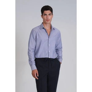 Strıt Erkek Basic Gömlek Slim Fit Lacivert