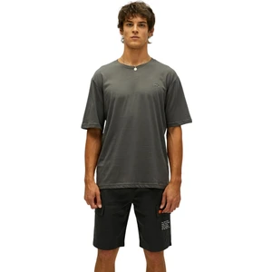 Bad Bear Liber Oversize T-Shirt Koyu Gri Basic Erkek Tişört