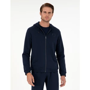 Pierre Cardin Erkek Lacivert Regular Fit Fermuarlı Eşofman Üstü 50298986-VR033