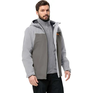 Jack Wolfskin Taubenberg 3In1 Jkt M Erkek Gri Mont 1115311-6185