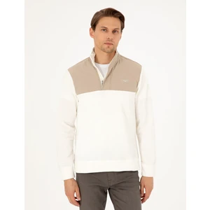 Pierre Cardin Erkek Ekru Regular Fit Sweatshirt 50296910-VR019