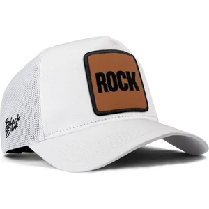 V1 Trucker Rock - 1 Kod Logolu Unisex Beyaz Şapka