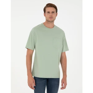 Pierre Cardin Erkek Yeşil Comfort Fit Tişört 50306444-VR016