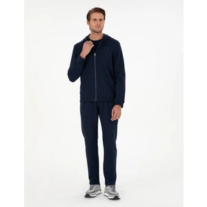 Pierre Cardin Erkek Lacivert Slim Fit 3 İplik Düz Paça Eşofman Altı 50299304-VR033