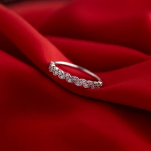Giby Jewel Çoklu Göz 925 Ayar Minimal Gümüş Yüzük