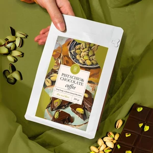 Mim and More Pistachio & Chocolate Coffee - Antep Fıstıklı Çikolata Aromalı Kahve Çekirdek Kahve, 200 Gr