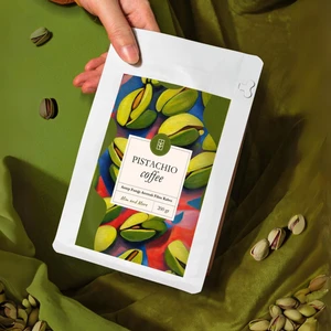 Mim and More Pistachio Coffee - Antep Fıstığı Aromalı Kahve Çekirdek Kahve, 200 Gr