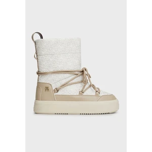 Tommy Hilfiger Monogramlı Kar Botu Kadın Kar Botu FW0FW08430 Aeg
