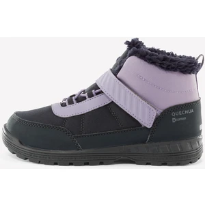 Quechua Çocuk Su Geçirmez Outdoor Kar Botu - Gri / Mor - 24 / 34 - SH100