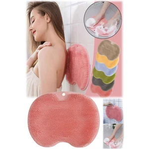 Vantuzlu Banyo Fırçası Masaj Pedi Silikon Sırt Kesesi Ayak Yıkama Lifi Derin Temizlik