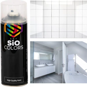 Sio Colors Suya Dayanıklı Parlak Beyaz Lavabo-Fayans Sprey Boyası 400 ml