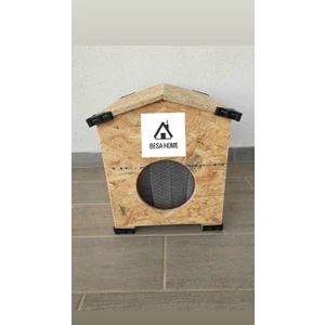Besa Home Yağmura ve Soğuğa Dayanaklı Osb Kedi Evi Yuvası