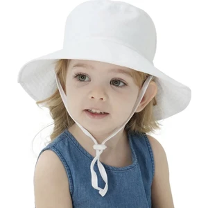 Uv Gunes Korumalı Şapka – UPF50+ Düz Beyaz Sapka