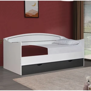 Karyola, Soft Çekmeceli Karyola 90X200 - Beyaz/gri