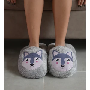 Peluşçu Dayı Sevimli Hayvan Desenli Salaş Boyut Pelüş Terlik