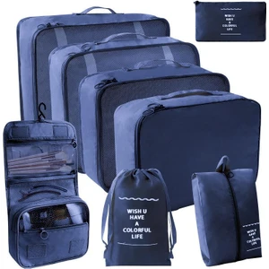 8 Parçalı Seyahat Valiz Düzenleyici Organizer (Yurt Dışından)
