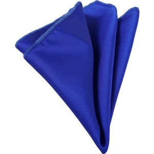 Exve Exclusive Lacivert Royal Blue Sade Saten Yaka Mendili
