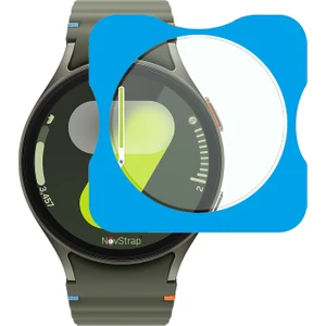 Novstrap Samsung Galaxy Watch 7 44MM ile Uyumlu Ekran Koruyucu 9h Temperli Cam Kolay Uygulama Aparat