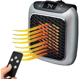 Mini Isıtıcı Fan 800 Watt Uzaktan Kumandalı Priz Tipi Portatif Kolay Ayarlanabilir Elektrikli Isıtıcı