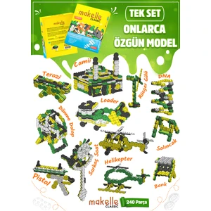 Classic - STEM yapı blokları (192 parça + 48 parça tekerlek seti hediye)