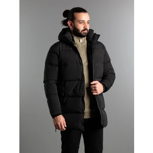 Zeki Özer Erkek Siyah Uzun Şişme Kaban