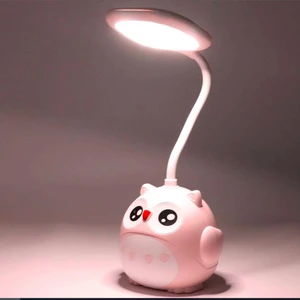 Pink Owl Pembe Baykuş Masa Lambası Kalemlik