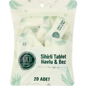 KRD Home Sihirli Tablet Havlu Bez - Beyaz - 24x30 cm