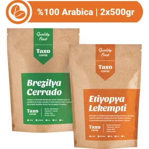 Etiyopya ve Brezilya 2x500gr Filtre Kahve Kağıt Filtre