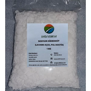 Vadi Kimya Sodyum Hidroksit Payet Pul Kostik Lavabo Açıcı 1 kg