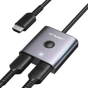 4K@60Hz HDMI Ayırıcı 1in2 Çıkış, 1.3ft HDMI Kablosu Çift Yönlü Aluminyum HDMI Anahtar Ayırıcı 2 In 1/1 In 2, Blu-Ray Oynatıcı, Roku, Tv Stick, Switch, Xbox, Ps4, Hdtv Için 4K 3D Desteği DV0011