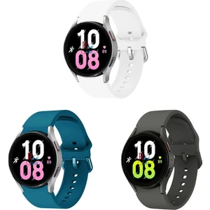 Redmud Teknoloji Samsung Galaxy Watch 6 Seri 40 mm 44MM  Classic 47 mm Uyumlu Kavis Tasarımlı 3lü Set Silikon Kordon