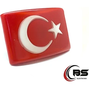 Türk Bayrağı Kaliteli Etiket Panjur Arması 3 Boyutlu Vidalı Arma (459474569)