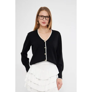 Şeritli Triko  Hırka 240912Hk