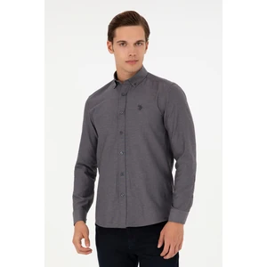 U.S. Polo Assn. Erkek Antrasit Basic Gömlek 50296777-VR006