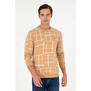 U.S. Polo Assn. Erkek Camel Sweatshirt 50290743-VR015