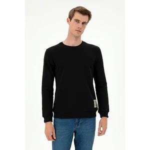 U.S. Polo Assn. Erkek Siyah Sweatshirt 50293471-VR046