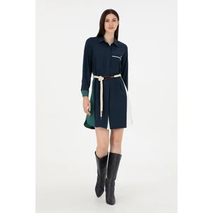 U.S. Polo Assn. Kadın Lacivert Elbise (Dokuma) 50289857-VR033