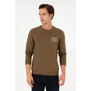 U.S. Polo Assn. Erkek Haki Sweatshirt 50290252-VR027