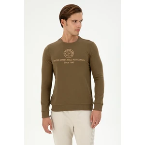 U.S. Polo Assn. Erkek Haki Sweatshirt 50293424-VR027