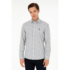 U.S. Polo Assn. Erkek Taş Gömlek Desenli 50296608-VR049