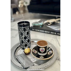 Cs Home Design Siyah Kesme Cam Meşrubat Bardağı