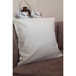 Emtory Home Krem Premium  Pamuklu Fermuarsız Kırlent Kılıfı 43X43CM