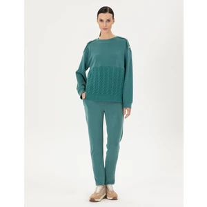 Pierre Cardin Kadın Koyu Yeşil Regular Fit Eşofman Altı 50290934-VR079